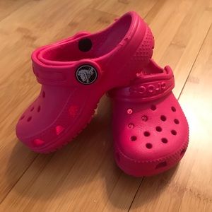Pink Crocs Size C5